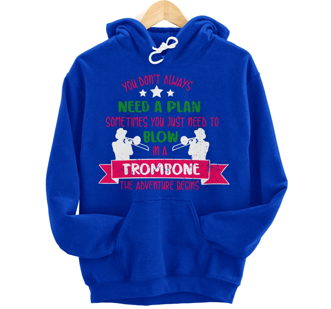 Trombone Musician - Orchestra Band Jazz Music Trombonist Pullover Hoodie