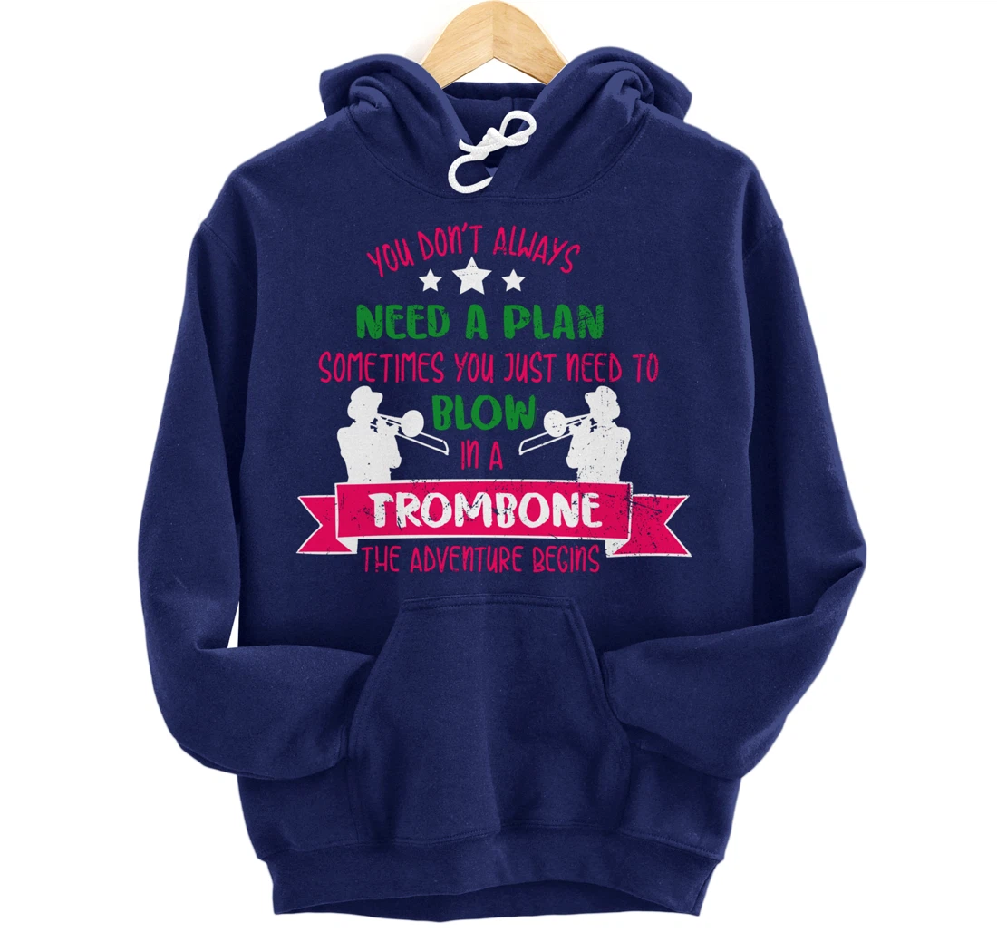 Trombone Musician - Orchestra Band Jazz Music Trombonist Pullover Hoodie