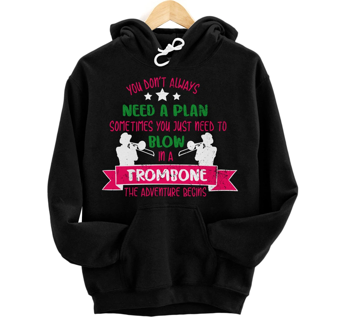 Trombone Musician - Orchestra Band Jazz Music Trombonist Pullover Hoodie