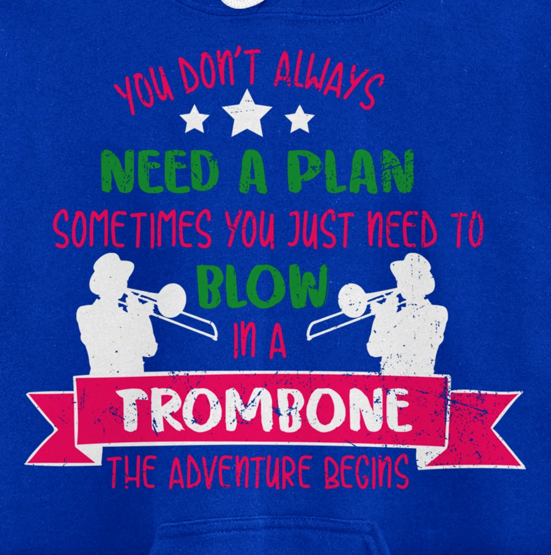 Trombone Musician - Orchestra Band Jazz Music Trombonist Pullover Hoodie