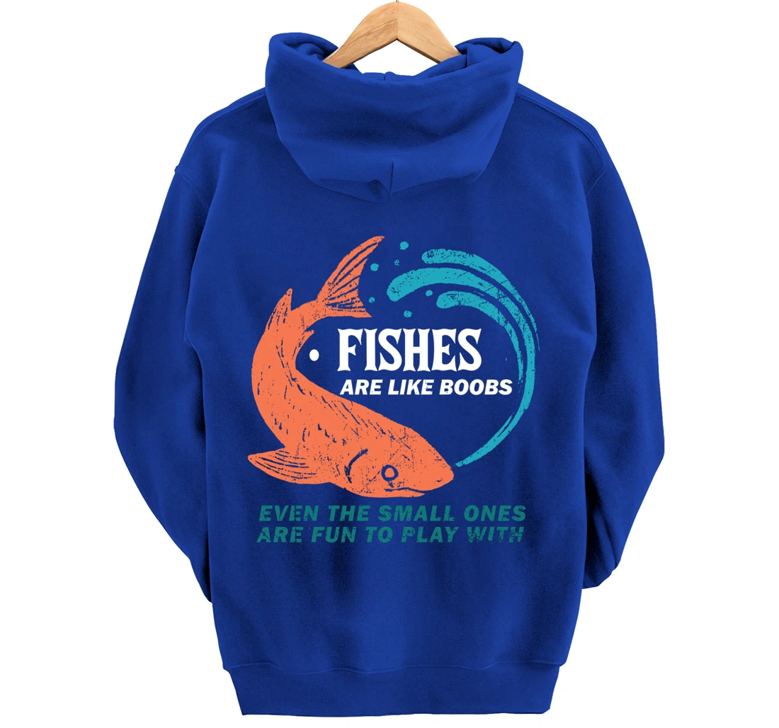 Fishing Rod Fly Fish - Bass Reel Trout Fisherman Pullover Hoodie