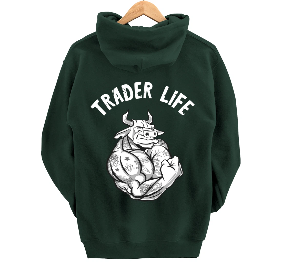 Investing Trader Life Stock Market Trader Day Trading Pullover Hoodie