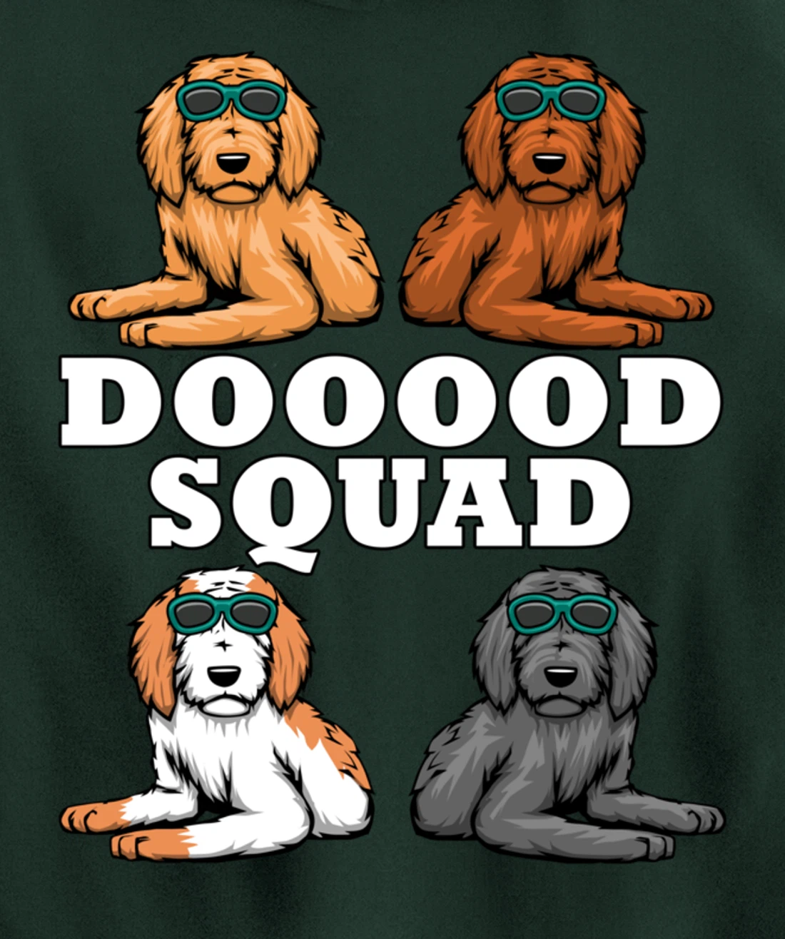 Dooood Squad Ironic Goldendoodle Dog Owner Pullover Hoodie