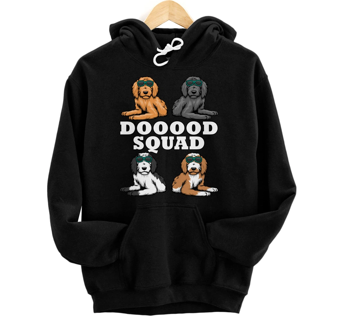 Ironic Dog Owner Dooood Squad Goldendoodle Pullover Hoodie