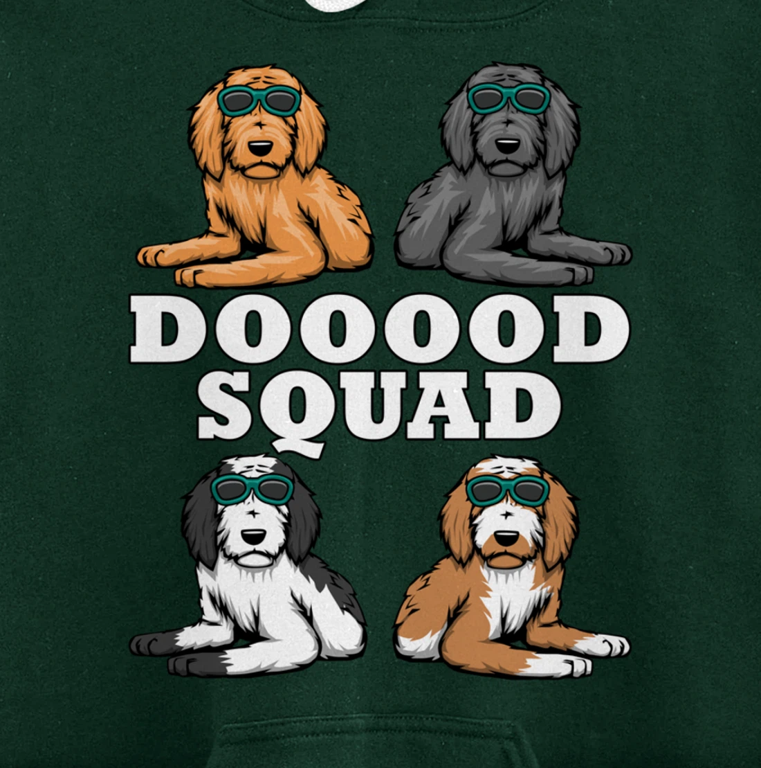Ironic Dog Owner Dooood Squad Goldendoodle Pullover Hoodie