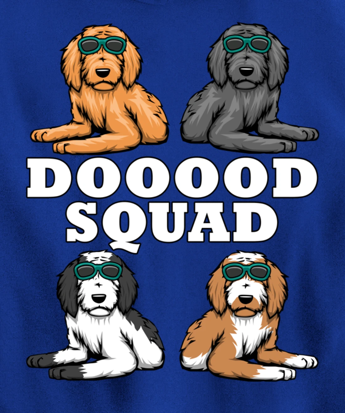 Ironic Dog Owner Dooood Squad Goldendoodle Pullover Hoodie