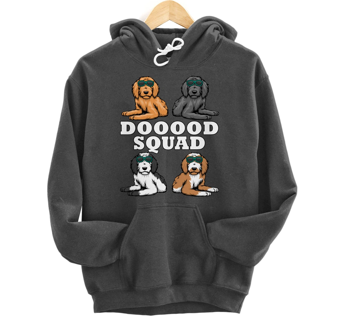Ironic Dog Owner Dooood Squad Goldendoodle Pullover Hoodie