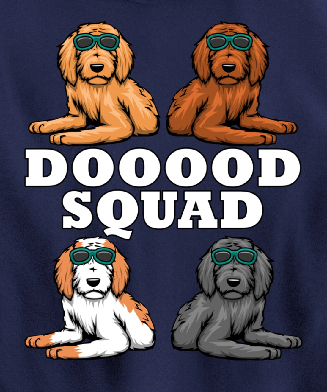 Dooood Squad Ironic Goldendoodle Dog Owner Pullover Hoodie