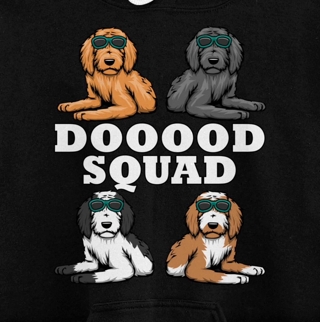 Ironic Dog Owner Dooood Squad Goldendoodle Pullover Hoodie