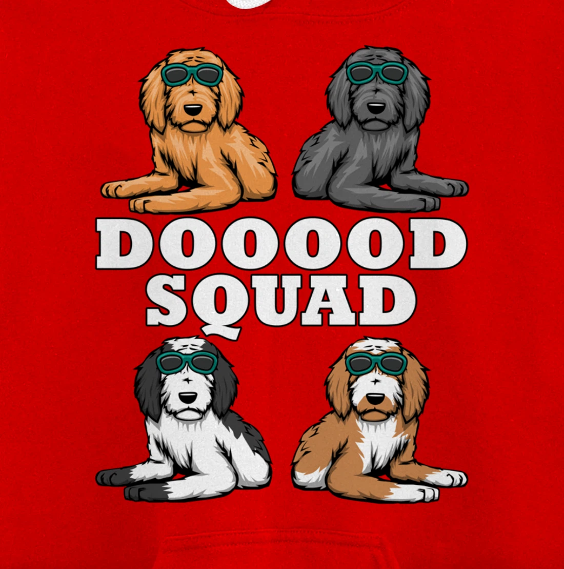 Ironic Dog Owner Dooood Squad Goldendoodle Pullover Hoodie