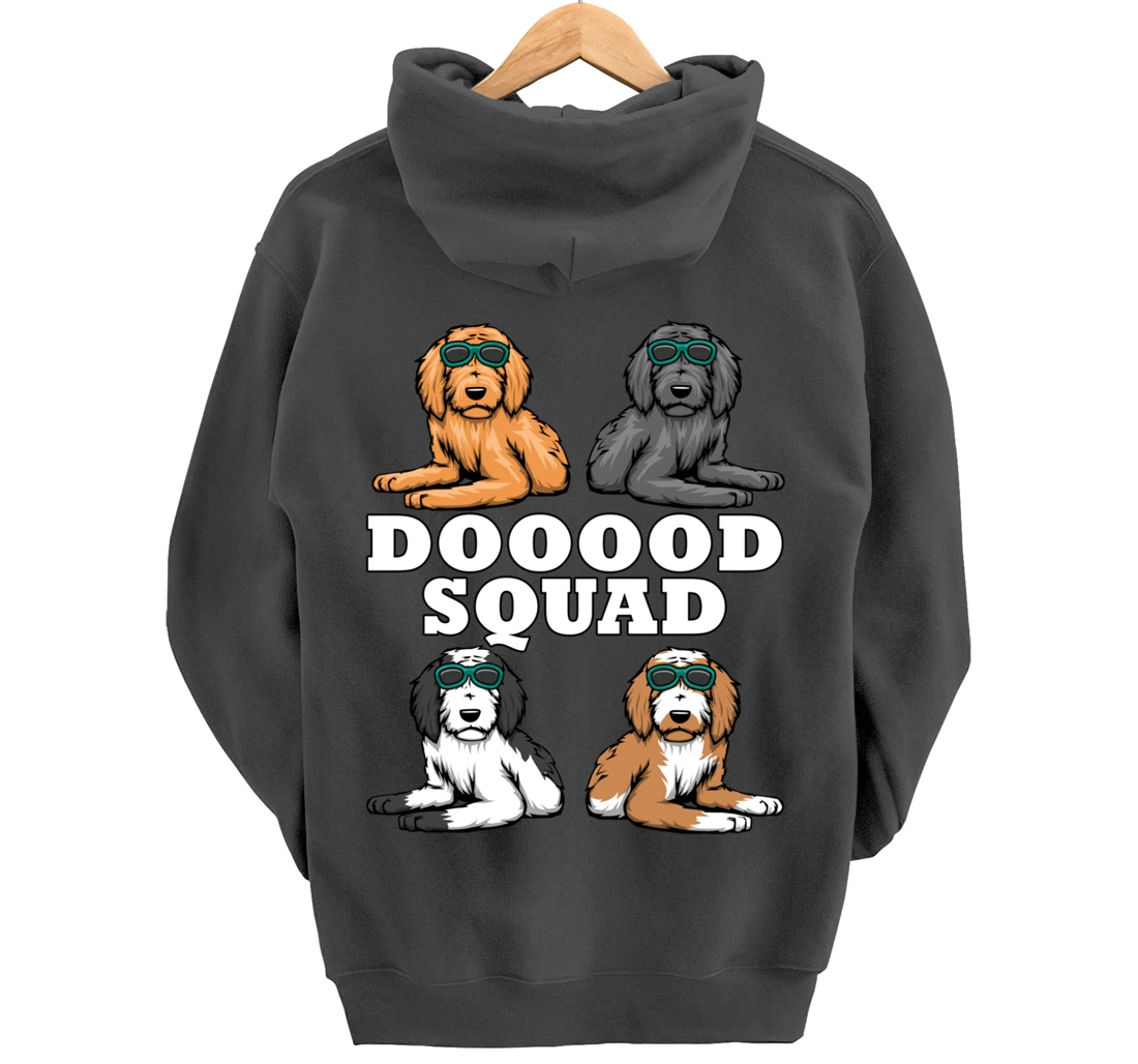 Ironic Dog Owner Dooood Squad Goldendoodle Pullover Hoodie