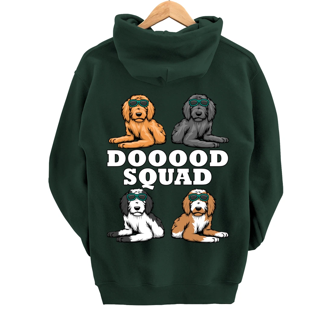 Ironic Dog Owner Dooood Squad Goldendoodle Pullover Hoodie