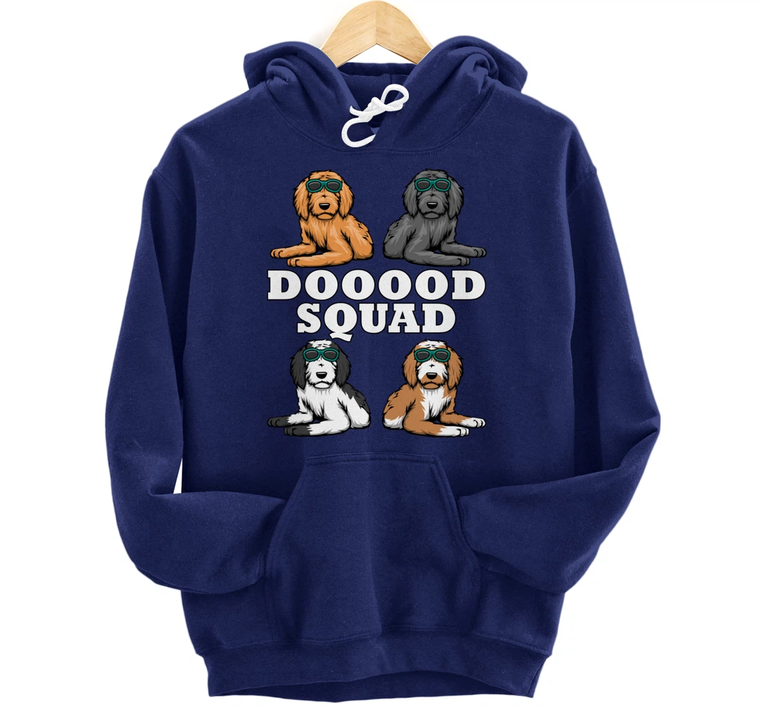 Ironic Dog Owner Dooood Squad Goldendoodle Pullover Hoodie