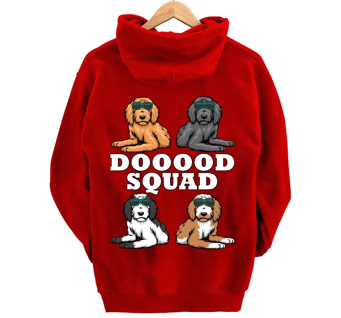Ironic Dog Owner Dooood Squad Goldendoodle Pullover Hoodie