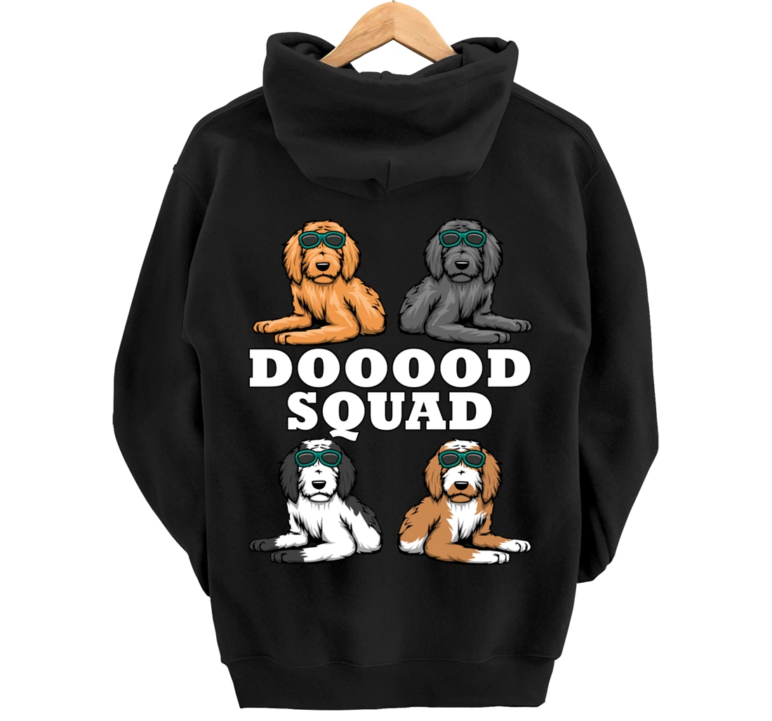 Ironic Dog Owner Dooood Squad Goldendoodle Pullover Hoodie