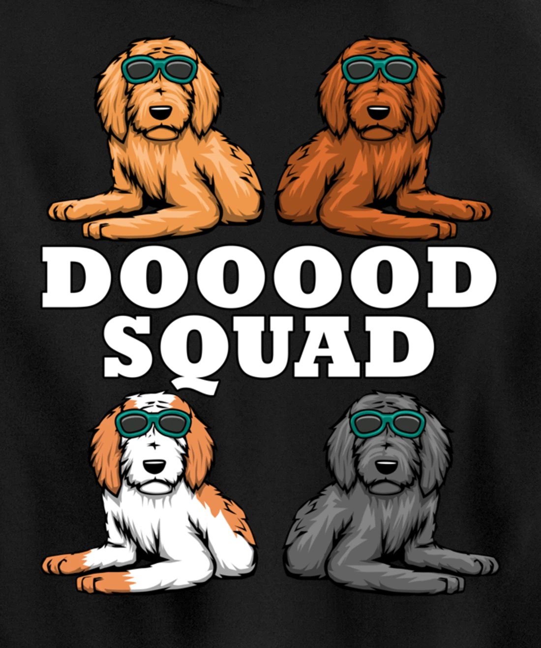 Dooood Squad Ironic Goldendoodle Dog Owner Pullover Hoodie