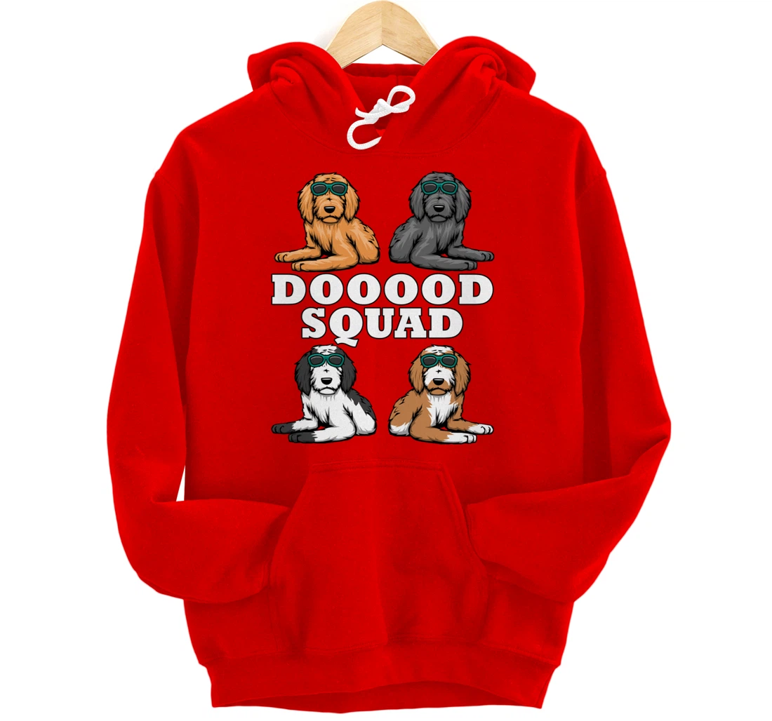 Ironic Dog Owner Dooood Squad Goldendoodle Pullover Hoodie