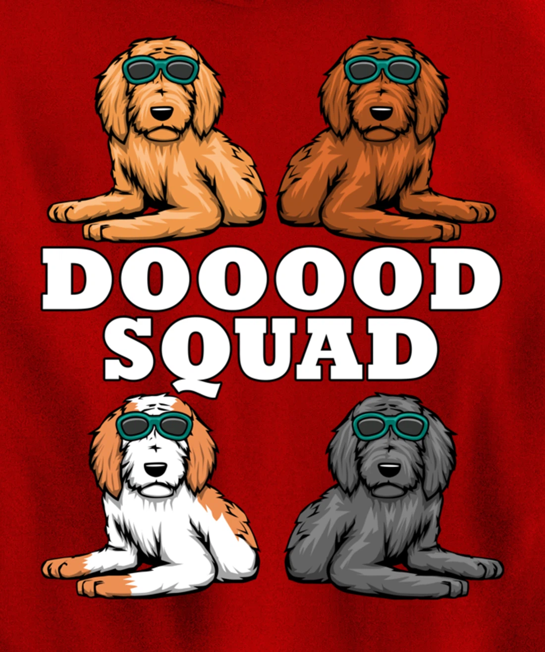 Dooood Squad Ironic Goldendoodle Dog Owner Pullover Hoodie