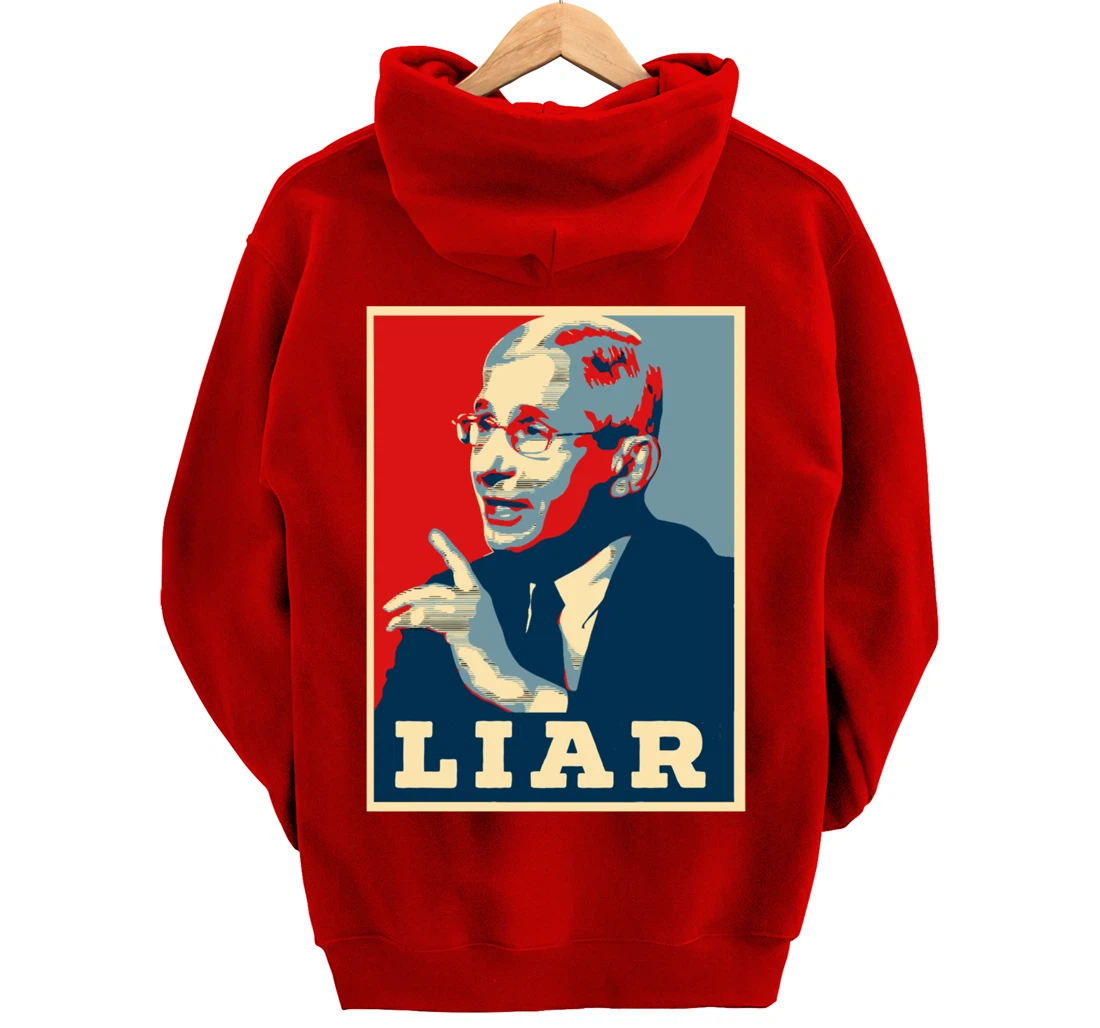 Fauci Liar Lied Vintage Retro Anthony Fauci Is Not My Doctor Pullover Hoodie