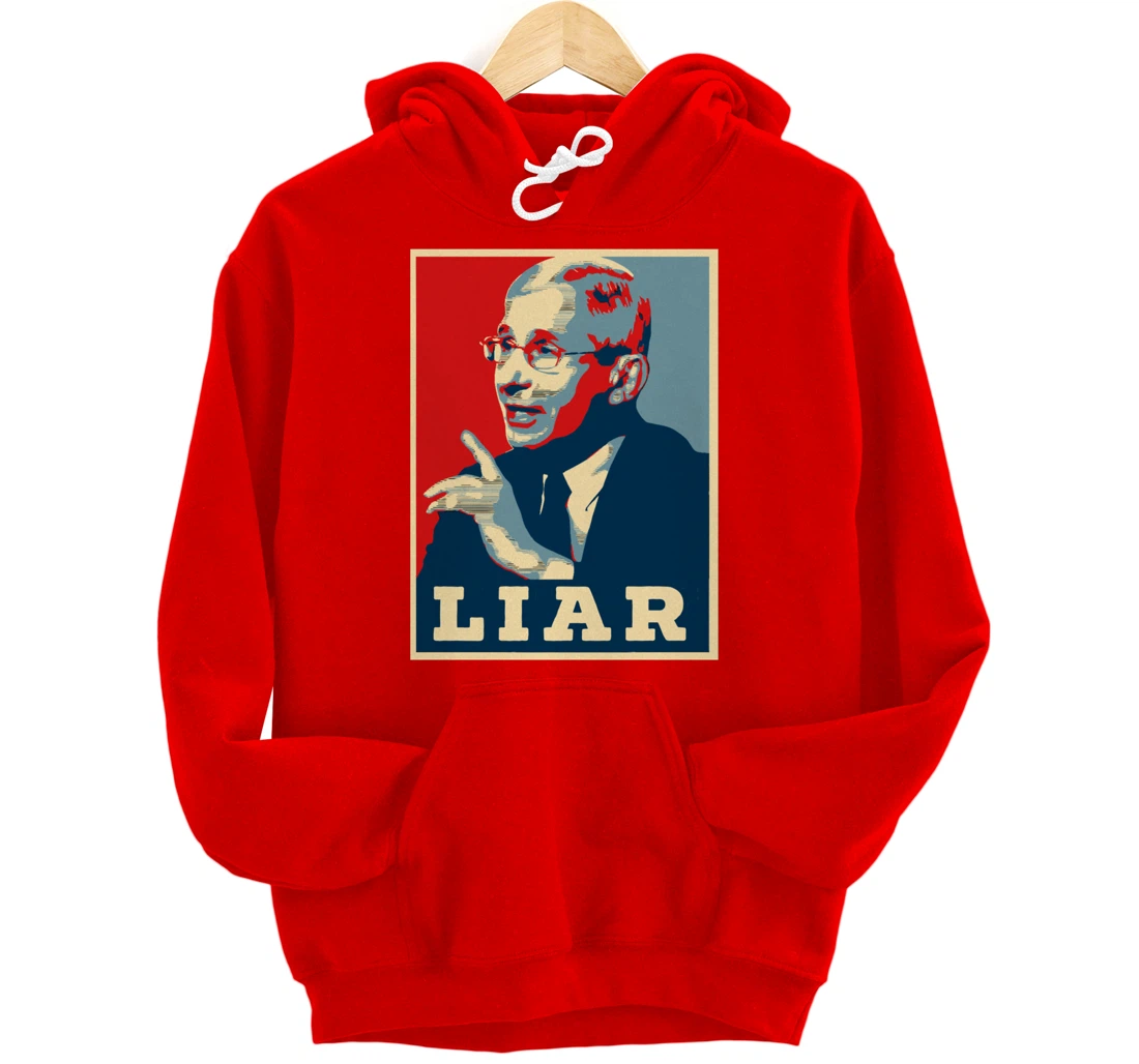 Fauci Liar Lied Vintage Retro Anthony Fauci Is Not My Doctor Pullover Hoodie