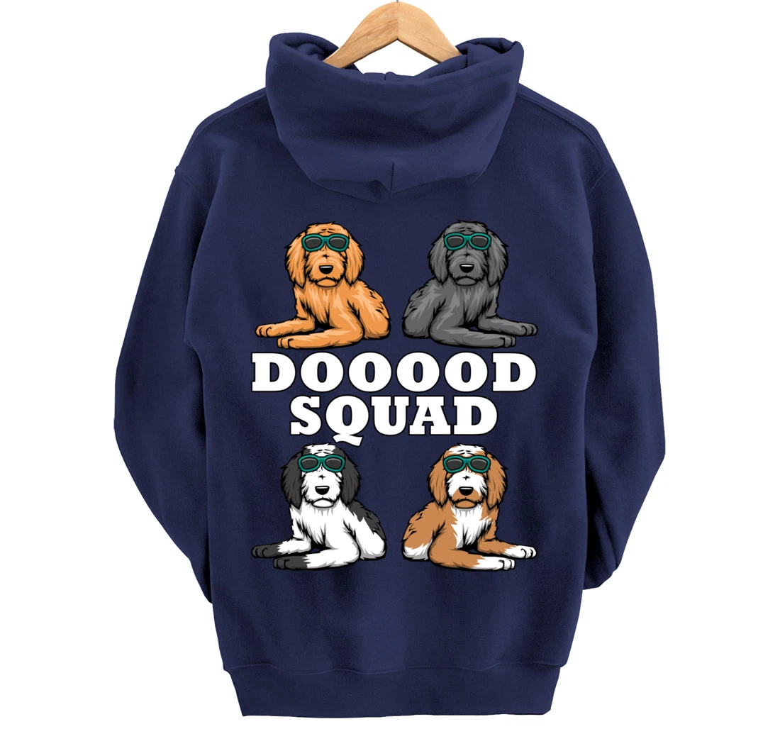 Ironic Dog Owner Dooood Squad Goldendoodle Pullover Hoodie