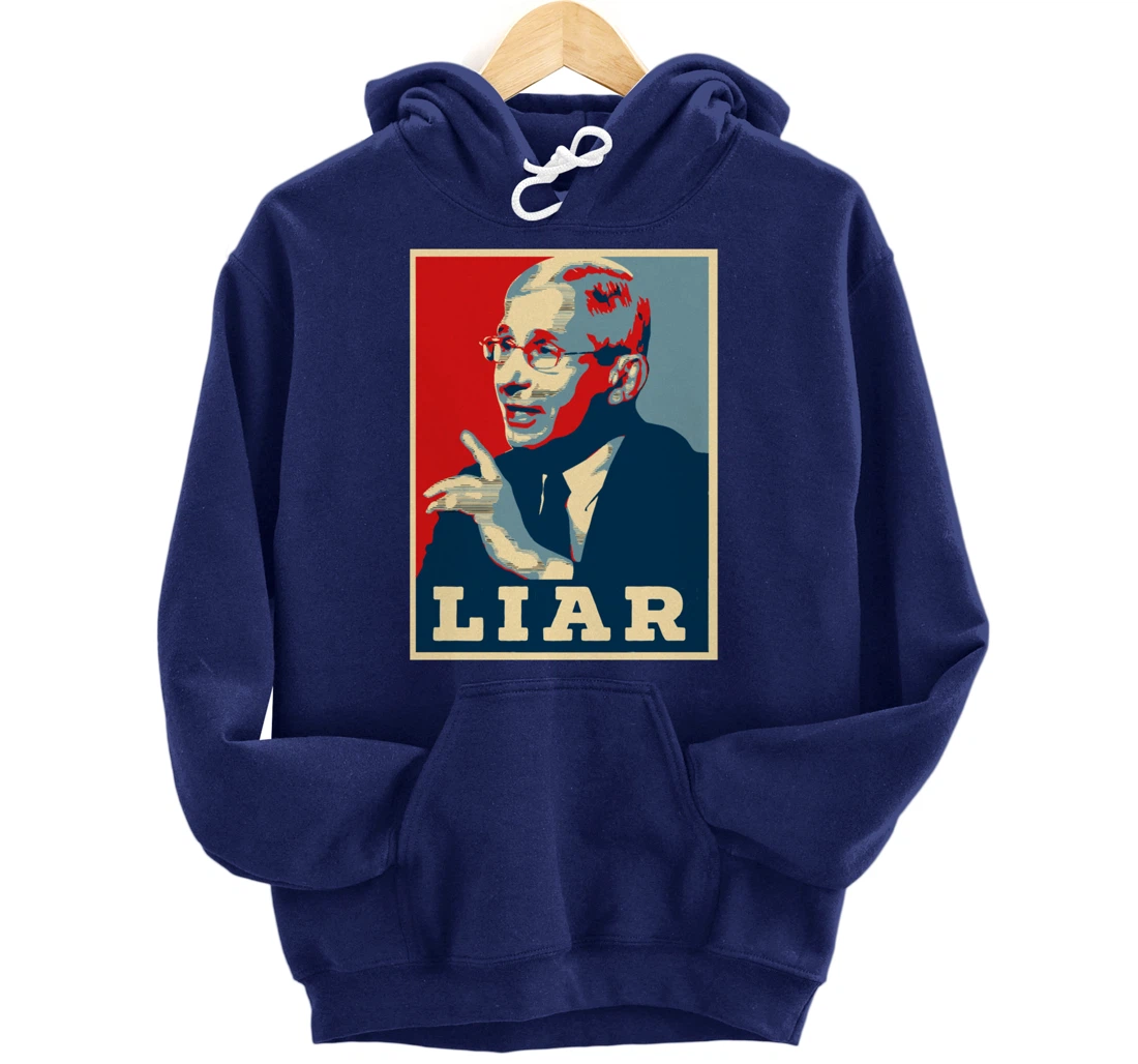 Fauci Liar Lied Vintage Retro Anthony Fauci Is Not My Doctor Pullover Hoodie