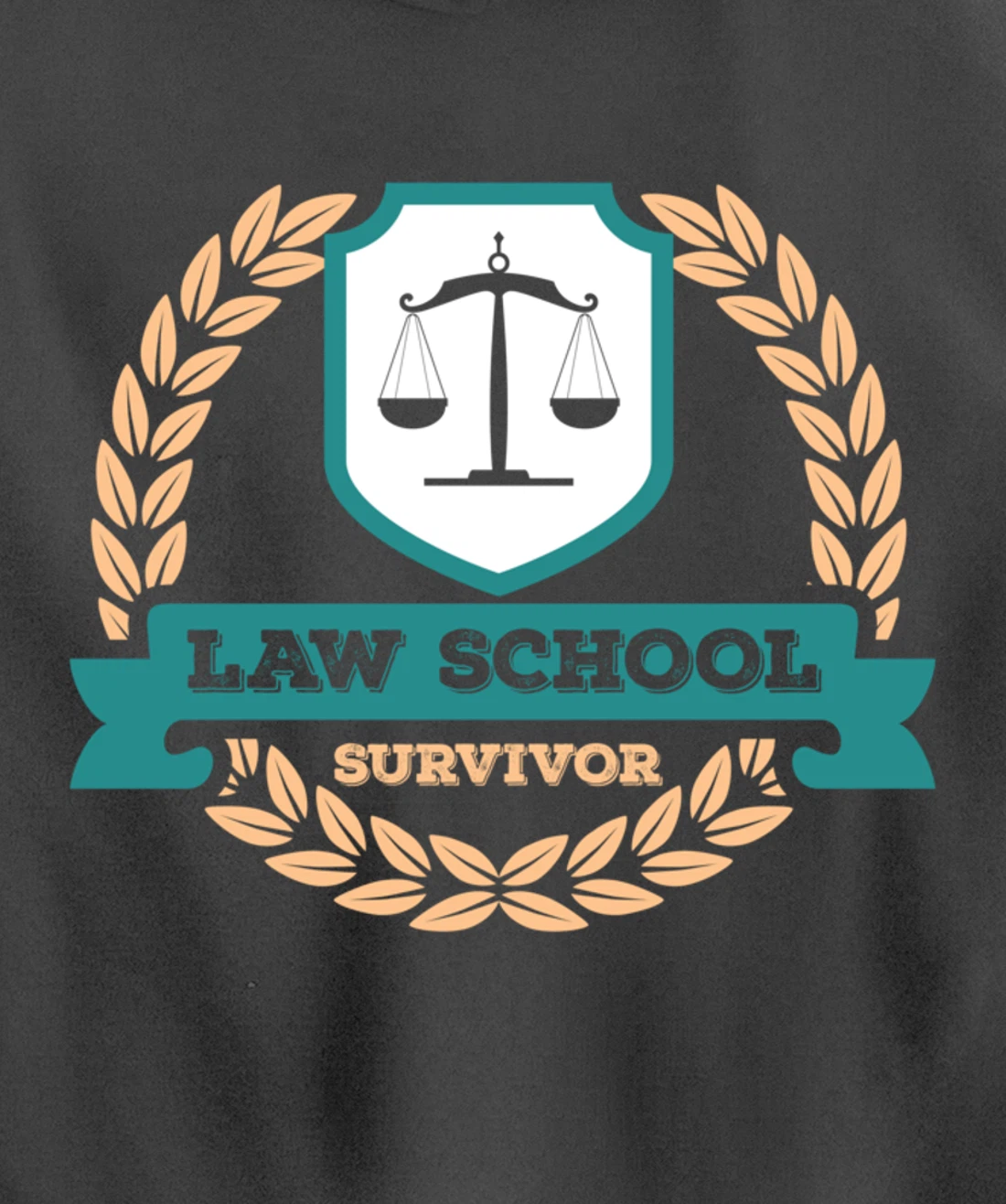 Law School Survivor Law School Graduate Attorney Design Pullover Hoodie