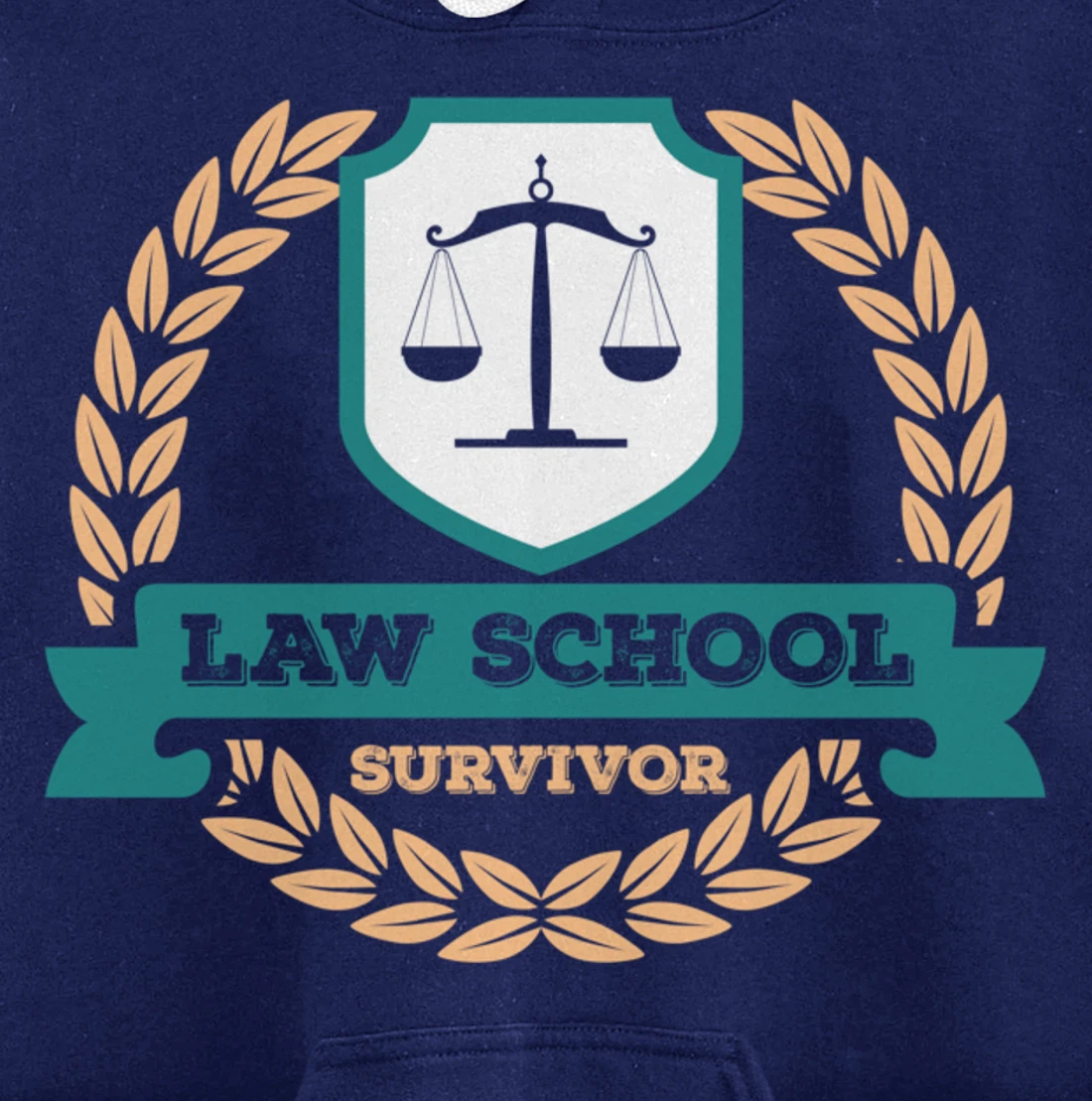 Law School Survivor Law School Graduate Attorney Design Pullover Hoodie