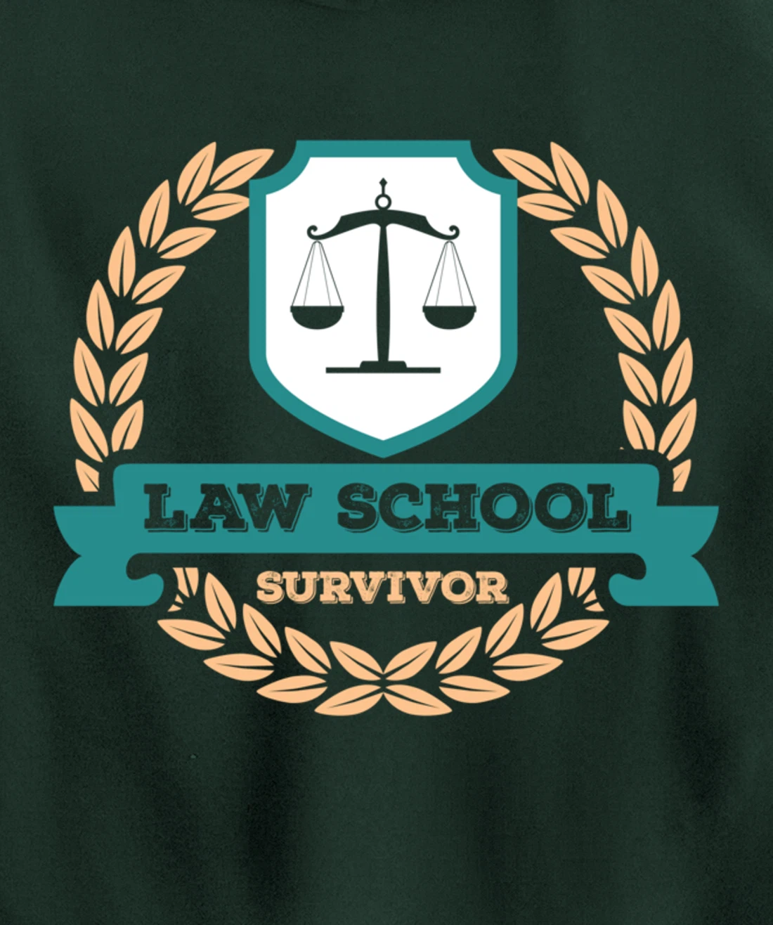 Law School Survivor Law School Graduate Attorney Design Pullover Hoodie