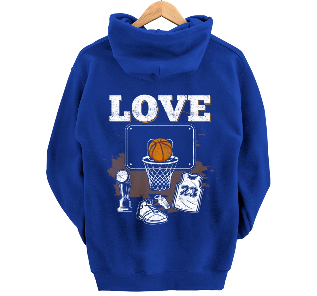 Basketball Player Basketball Fan Pullover Hoodie