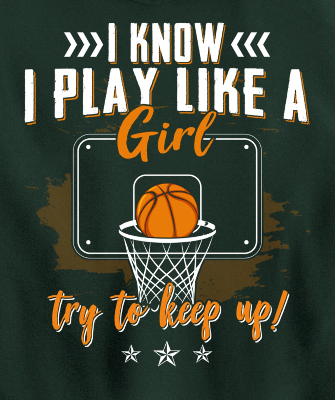 Basketball Women Girls Basketball Player Basketball Fan Pullover Hoodie