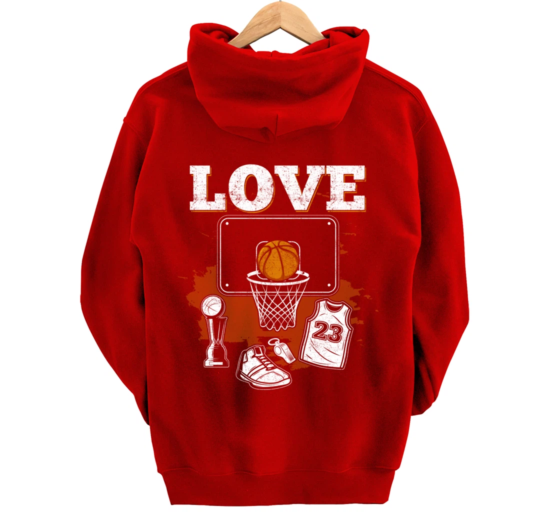 Basketball Player Basketball Fan Pullover Hoodie