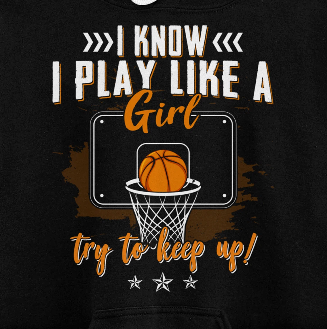 Basketball Women Girls Basketball Player Basketball Fan Pullover Hoodie