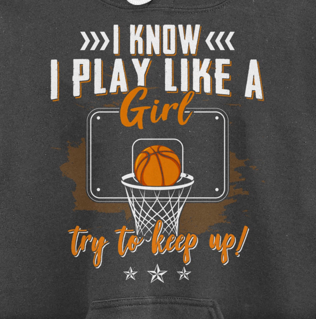 Basketball Women Girls Basketball Player Basketball Fan Pullover Hoodie