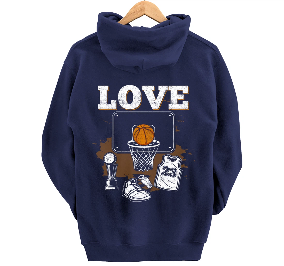 Basketball Player Basketball Fan Pullover Hoodie