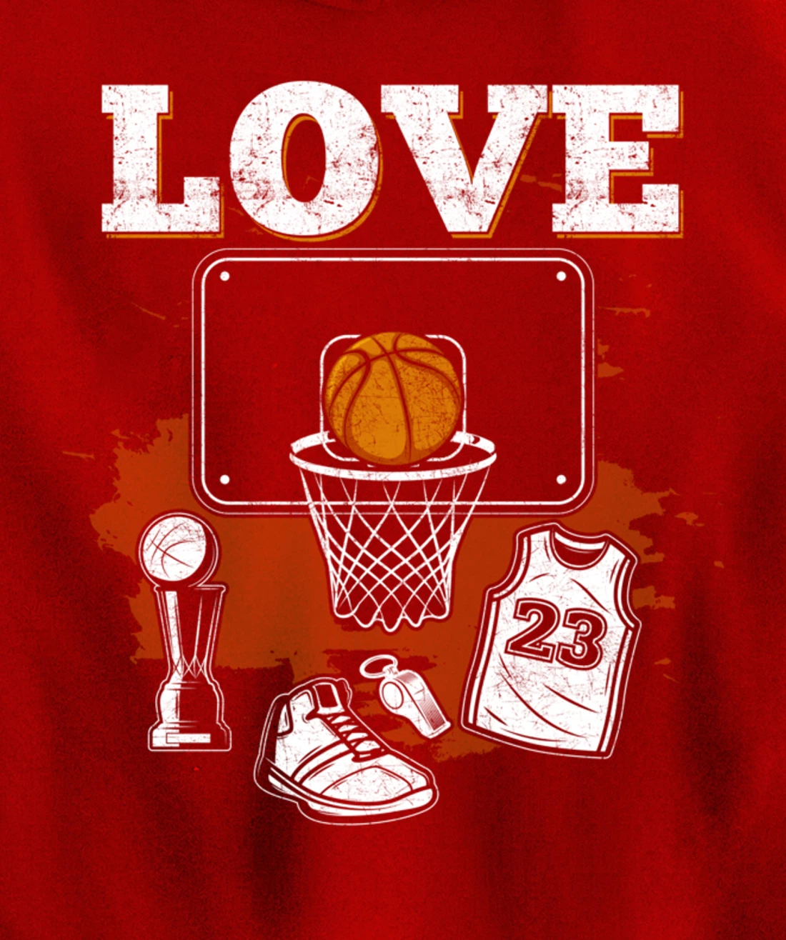 Basketball Player Basketball Fan Pullover Hoodie