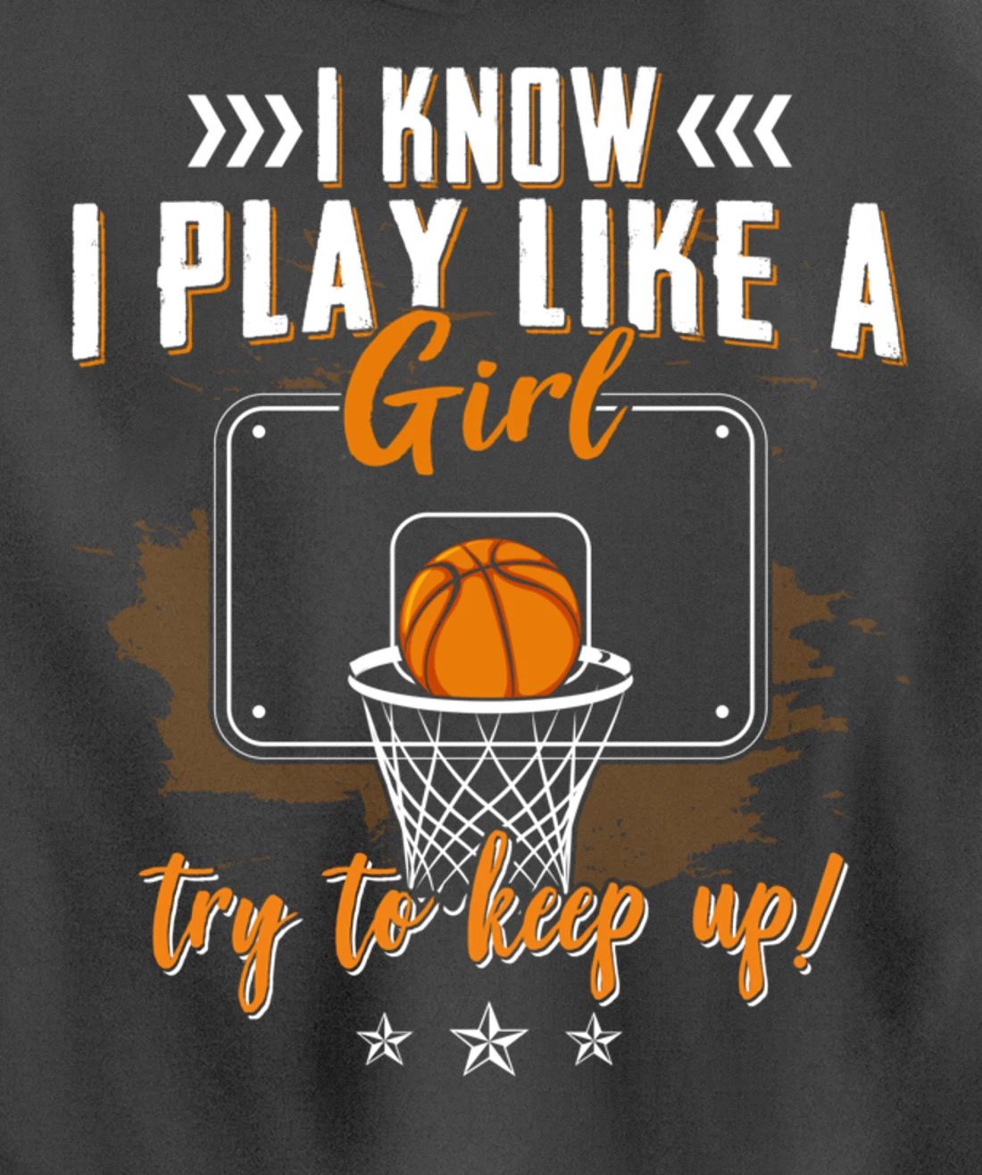 Basketball Women Girls Basketball Player Basketball Fan Pullover Hoodie