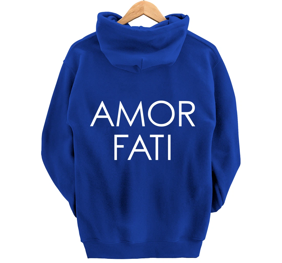 Amor Fati Latin Love Of Fate Philosophy Quote Habibi Arabic Pullover Hoodie