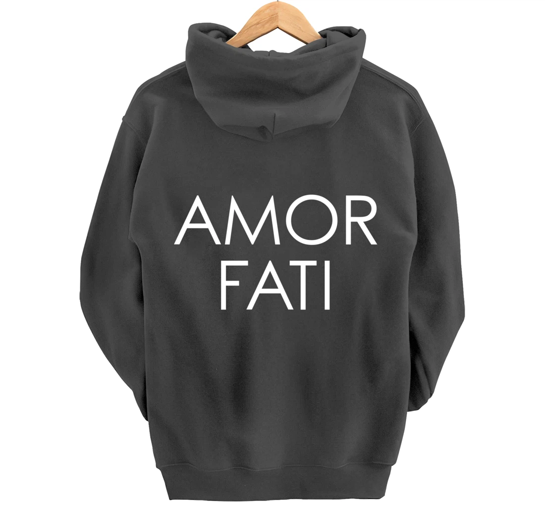Amor Fati Latin Love Of Fate Philosophy Quote Habibi Arabic Pullover Hoodie
