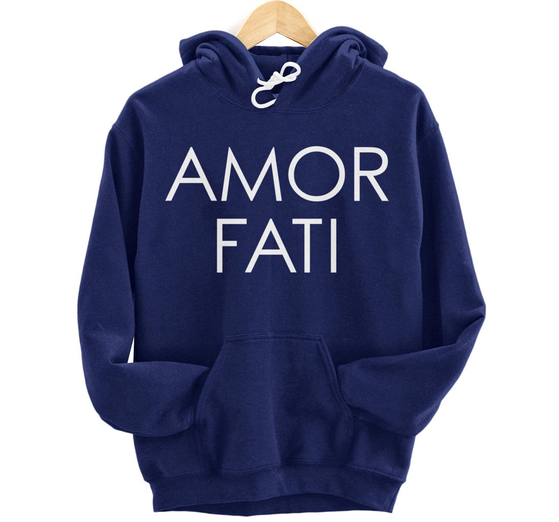 Amor Fati Latin Love Of Fate Philosophy Quote Habibi Arabic Pullover Hoodie