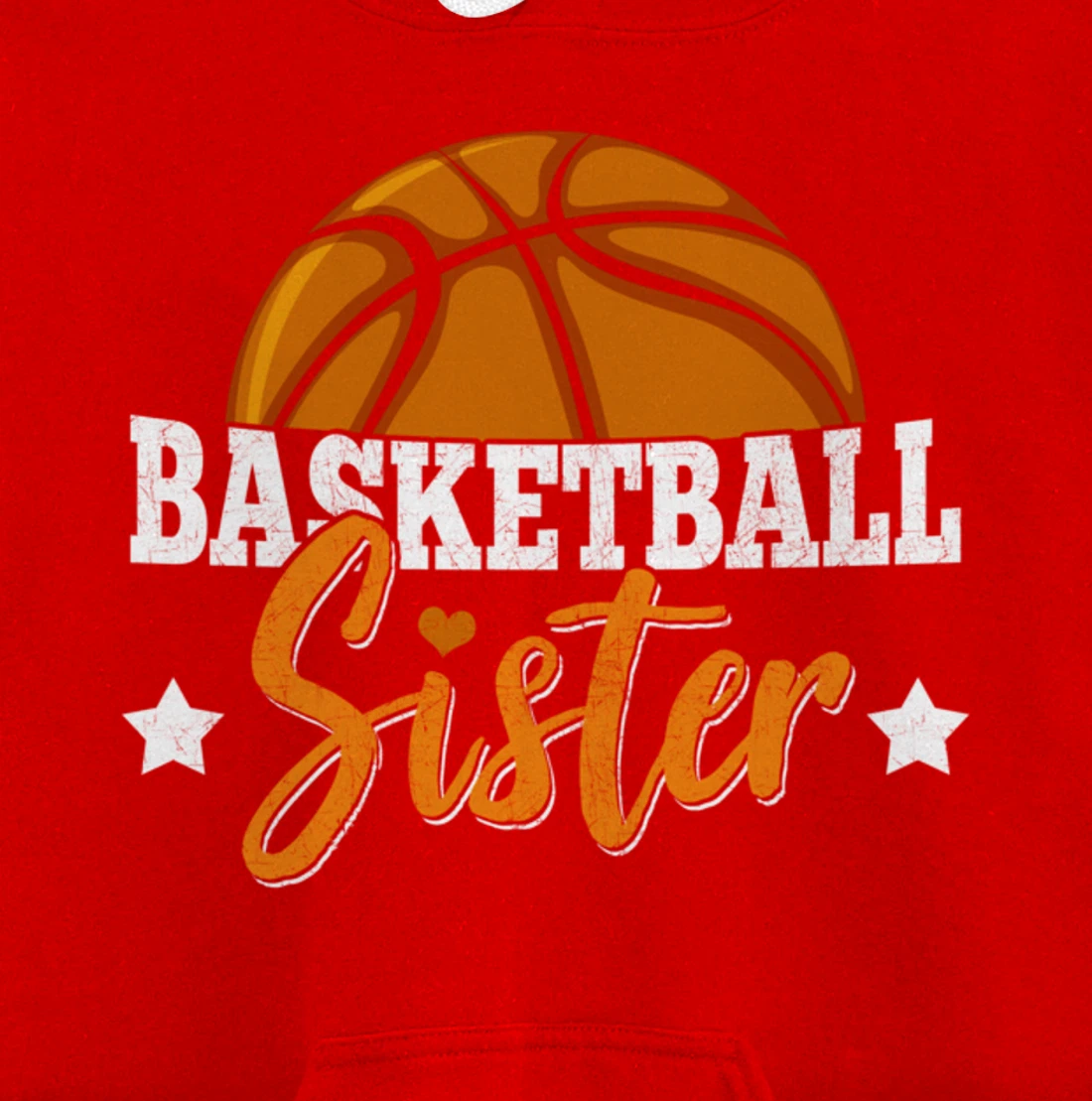 Basketball Sister Girls Basketball Player Basketball Fan Pullover Hoodie