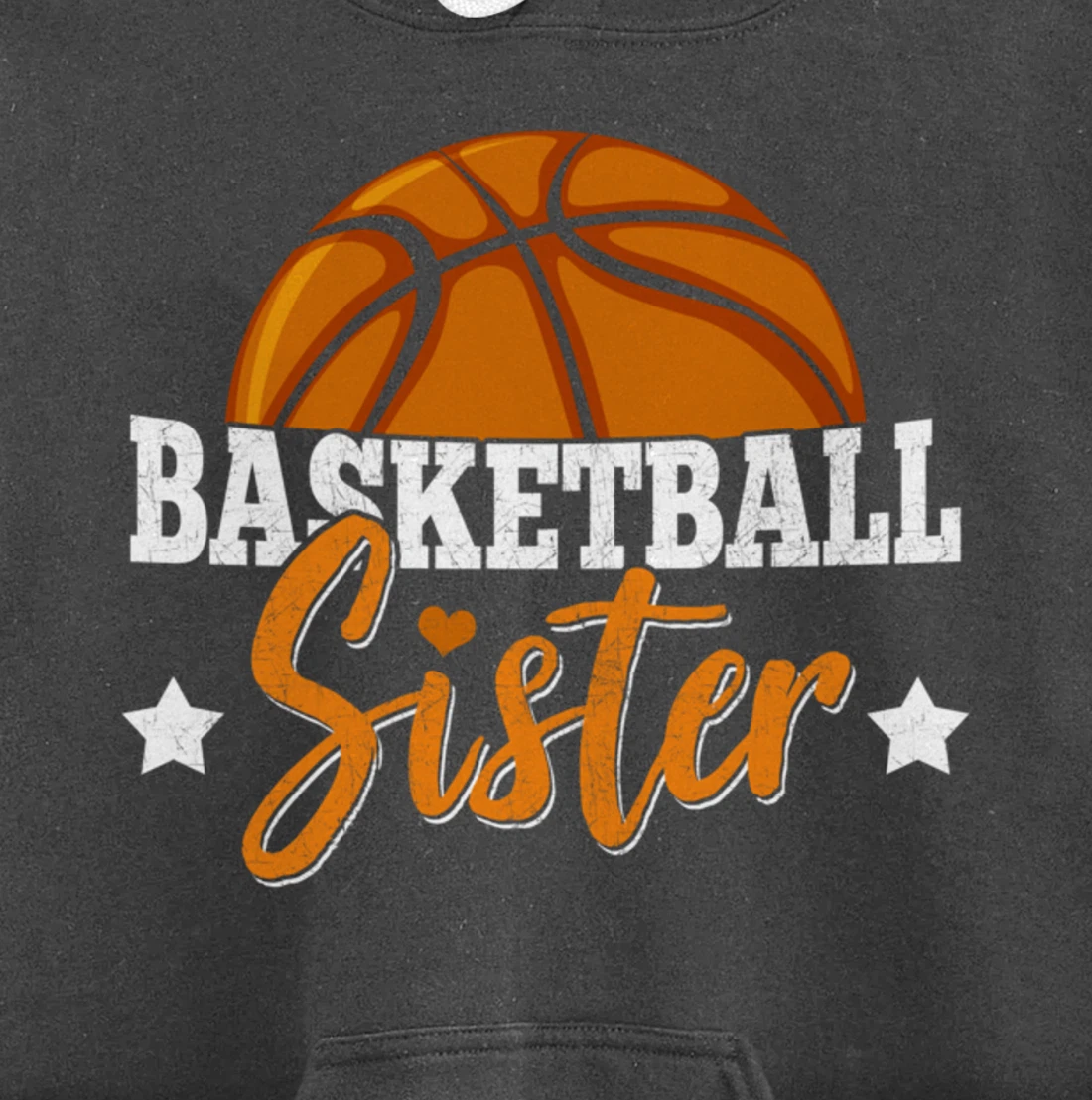 Basketball Sister Girls Basketball Player Basketball Fan Pullover Hoodie