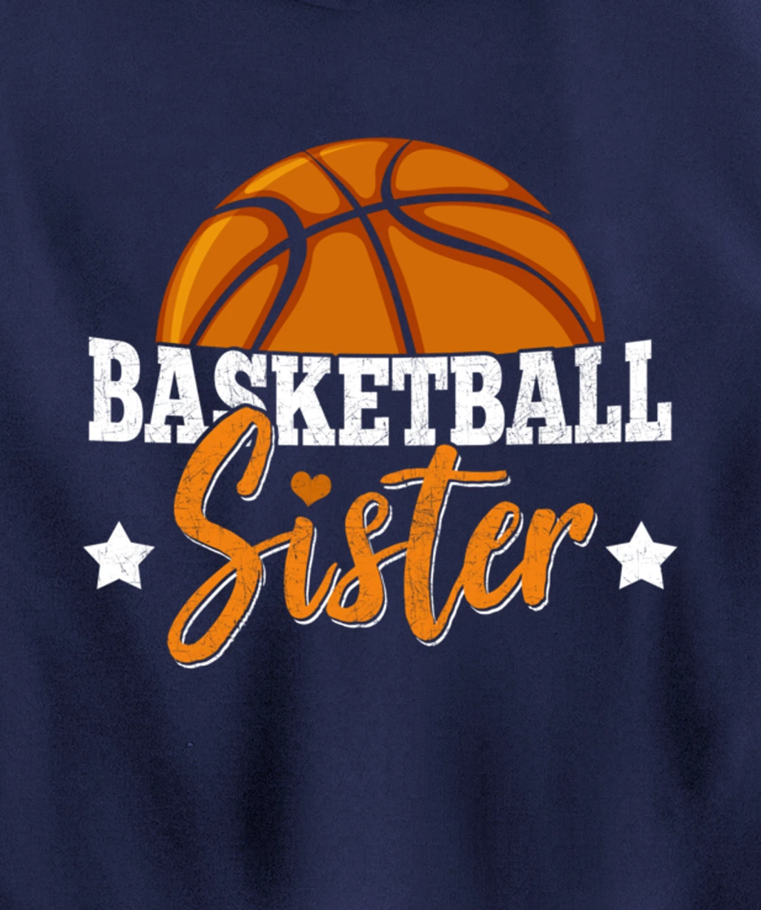 Basketball Sister Girls Basketball Player Basketball Fan Pullover Hoodie