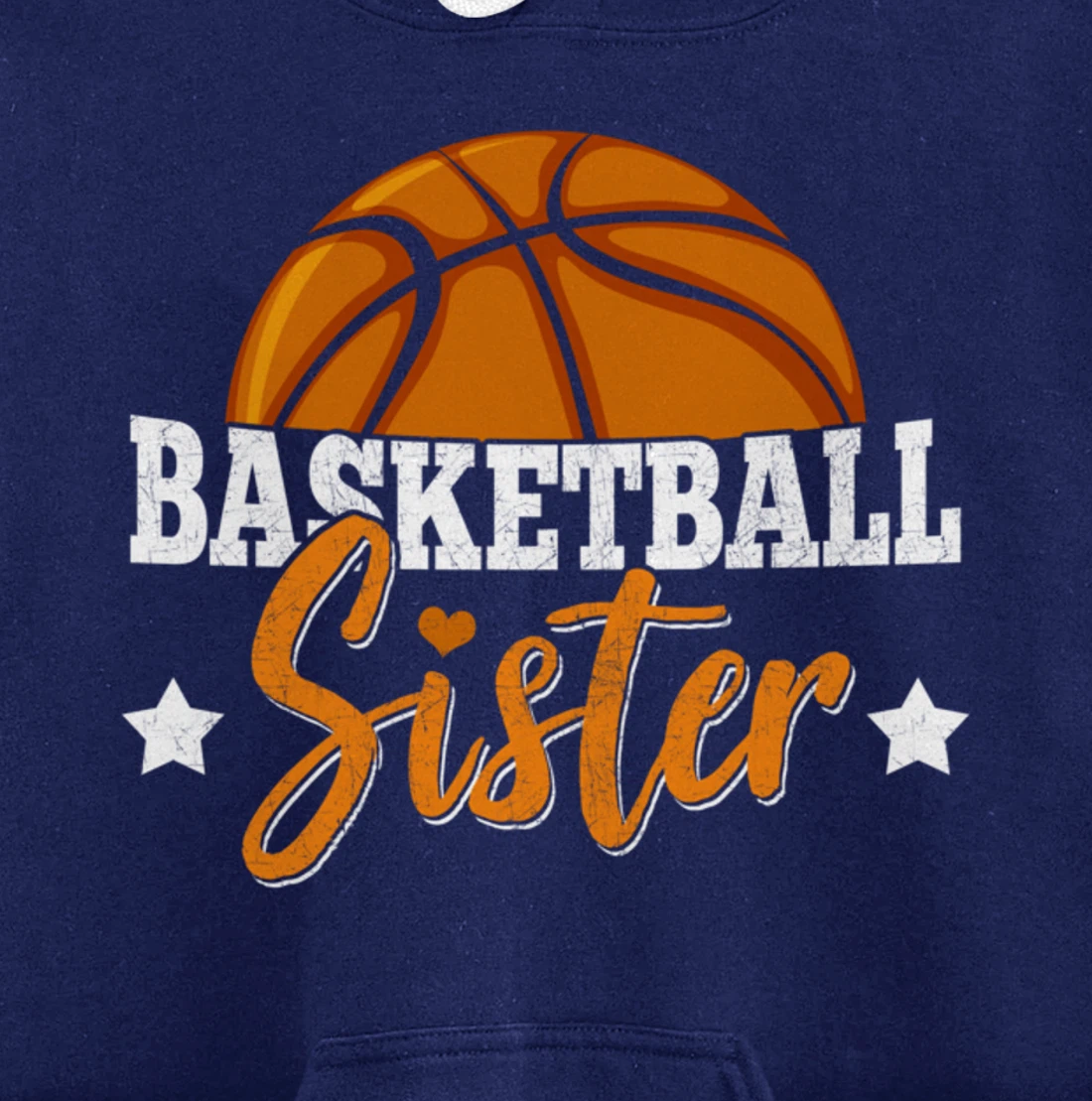 Basketball Sister Girls Basketball Player Basketball Fan Pullover Hoodie