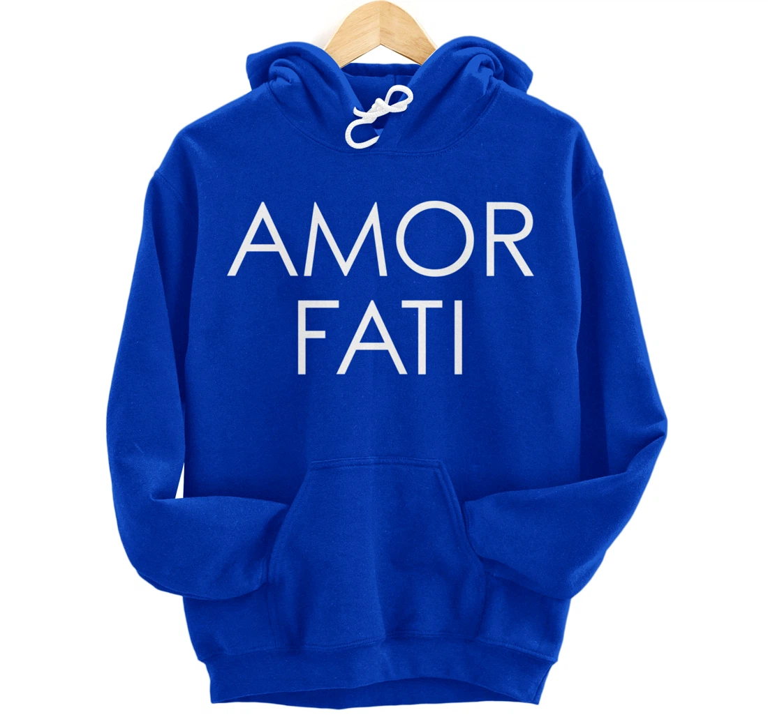 Amor Fati Latin Love Of Fate Philosophy Quote Habibi Arabic Pullover Hoodie