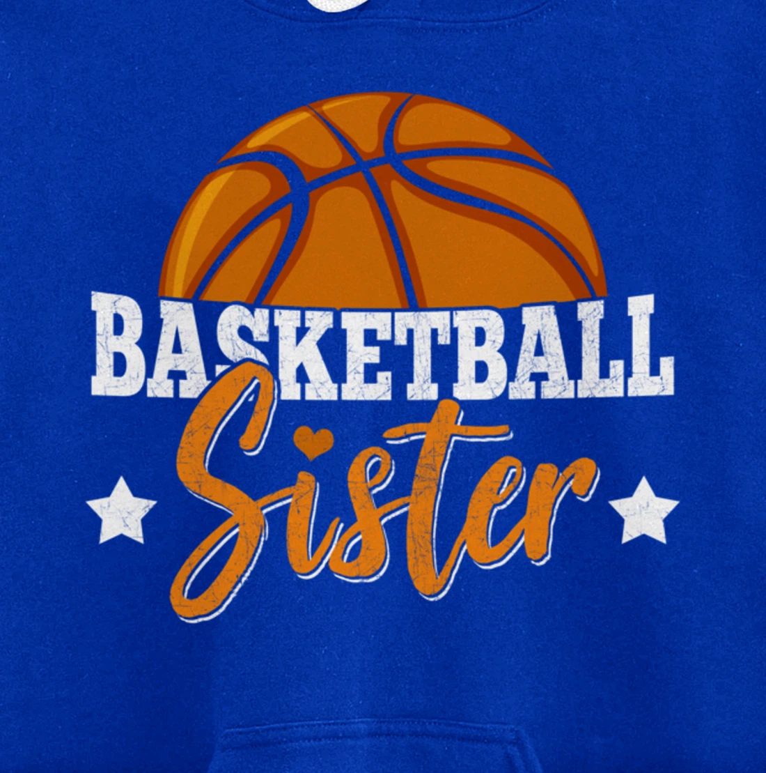 Basketball Sister Girls Basketball Player Basketball Fan Pullover Hoodie