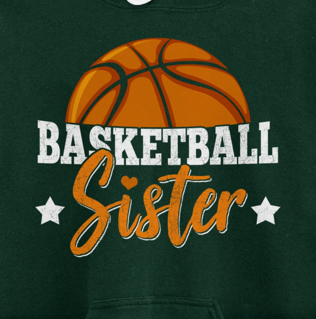Basketball Sister Girls Basketball Player Basketball Fan Pullover Hoodie