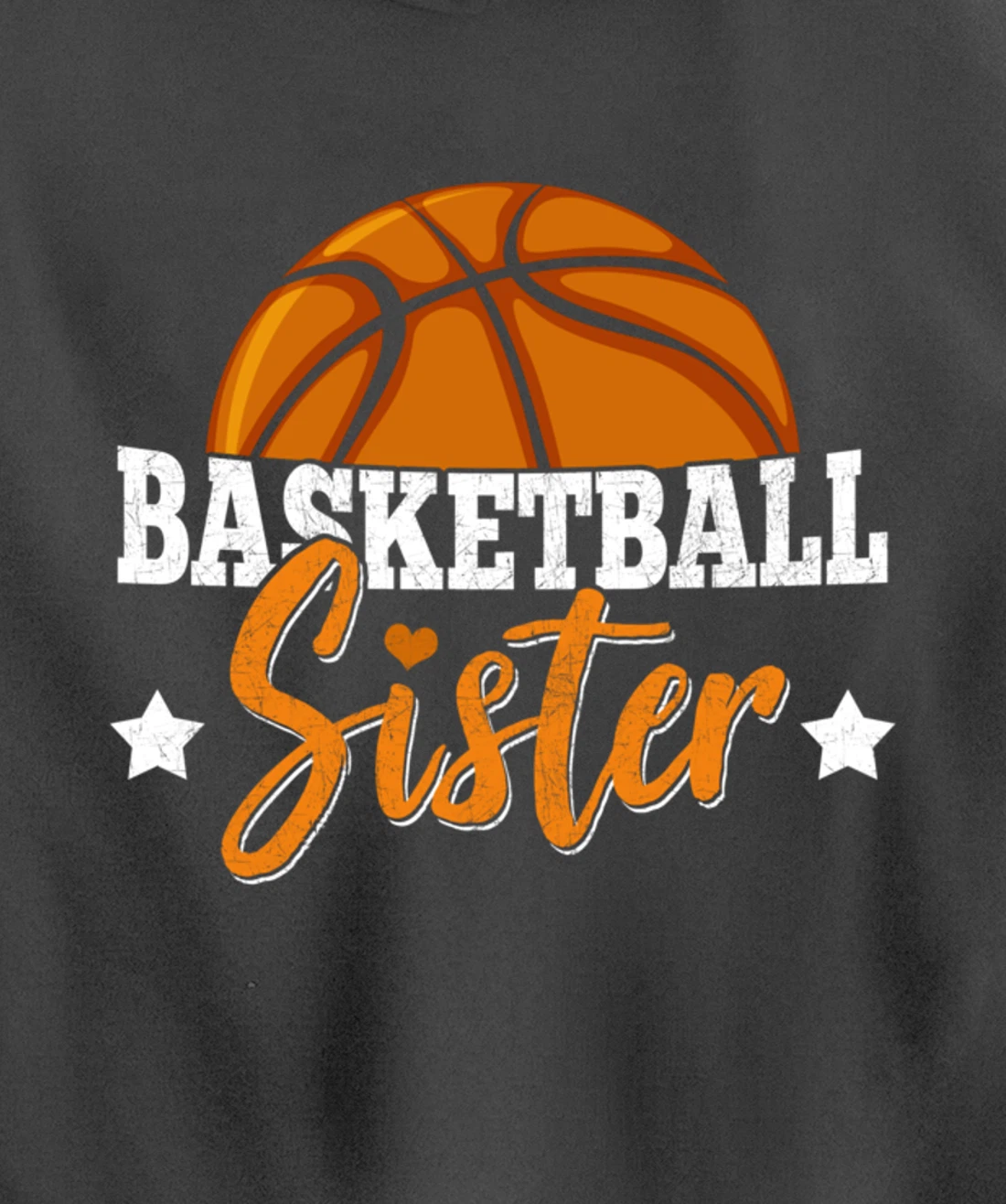 Basketball Sister Girls Basketball Player Basketball Fan Pullover Hoodie