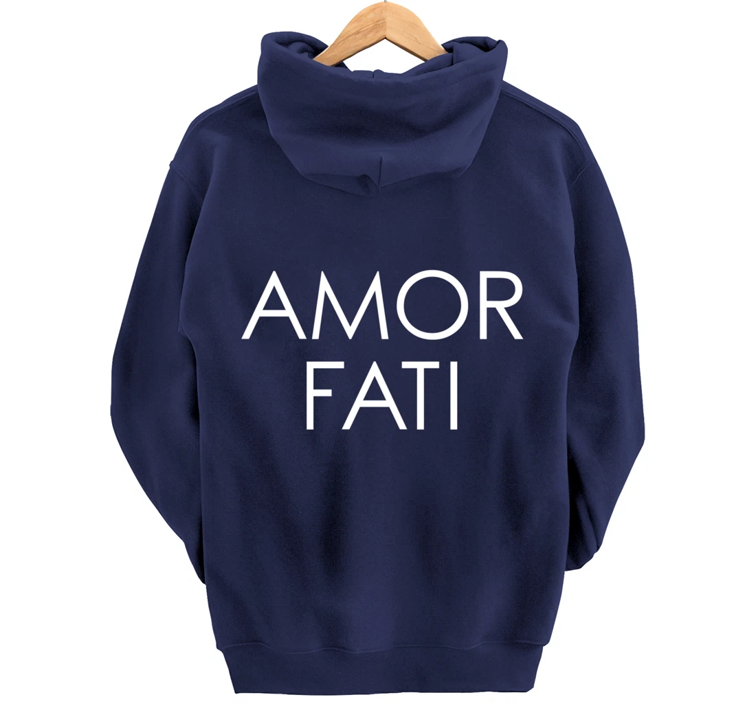 Amor Fati Latin Love Of Fate Philosophy Quote Habibi Arabic Pullover Hoodie