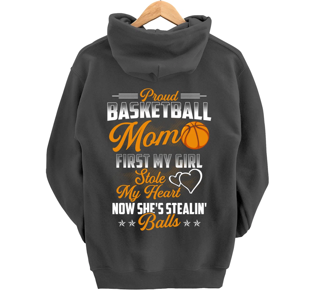 Funny Basketball Mom Girls Basketball Player Basketball Fan Pullover Hoodie